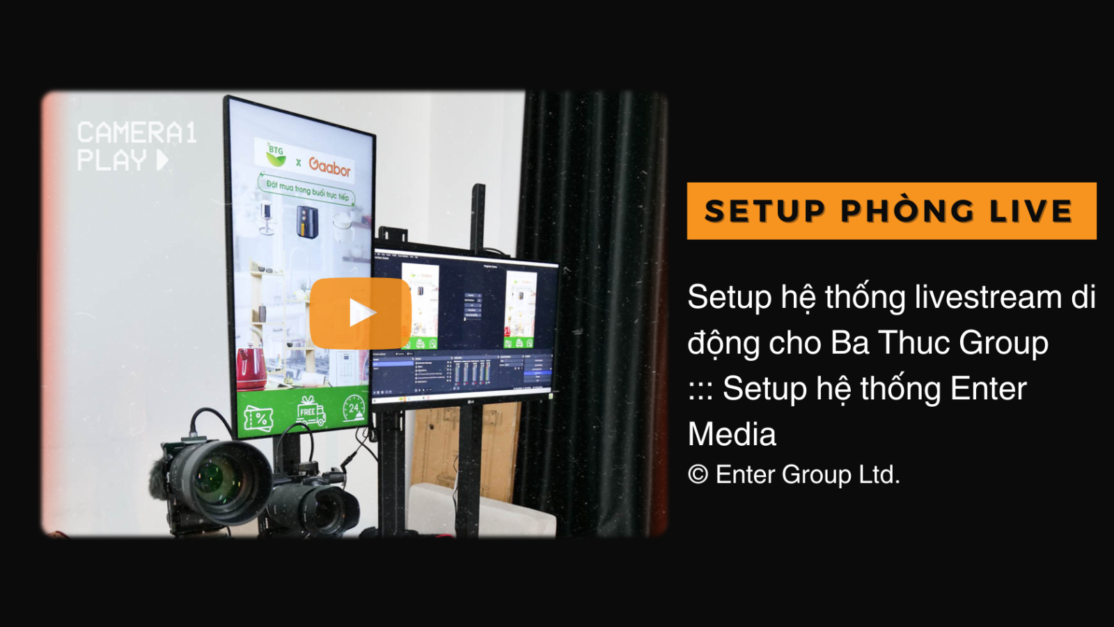 Setup Hệ Thống Livestream 2 Góc Camera Cho Agency Ba Thức Group